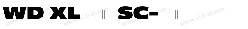 WD XL 滑油字 SC字体转换